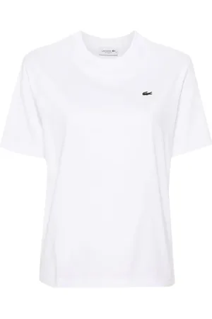 Lacoste T-shirt en coton à patch logo