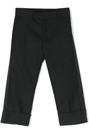 Thom Browne Pantalon en laine à coupe droite
