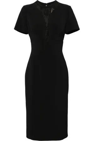 Elie saab Robe mi-longue à empiècement en dentelle