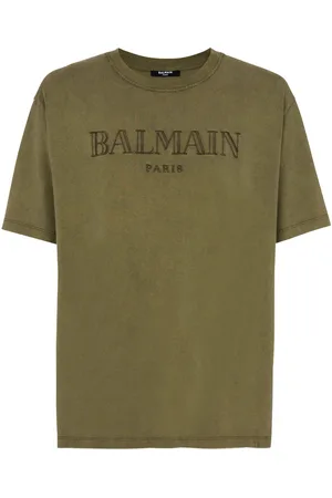 Balmain T-shirt en coton à logo brodé