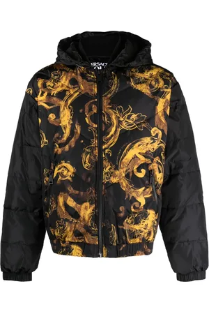 VERSACE Doudoune Watercolour Couture imprimée
