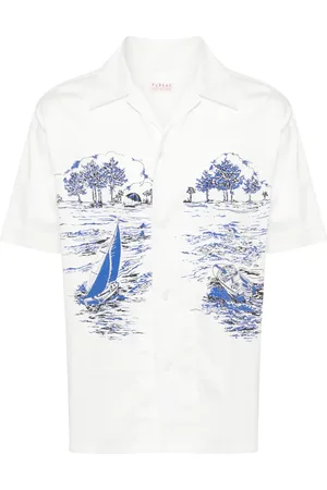 Fursac Chemise à imprimé graphique