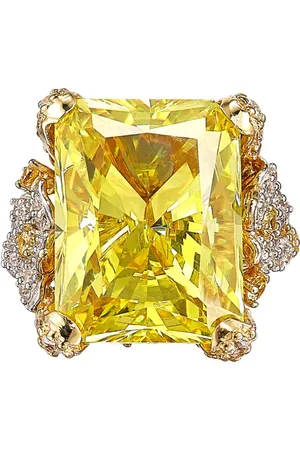 Anabela Chan Bague Lemon Cinderella en or vermeil 18ct