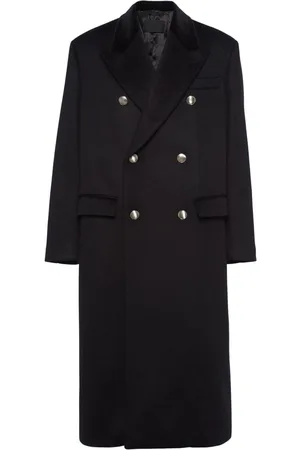Prada Manteau en cachemire à boutonnière croisée