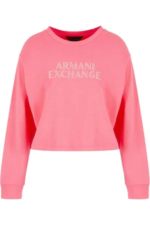Armani Exchange T-shirt en coton à logo strassé