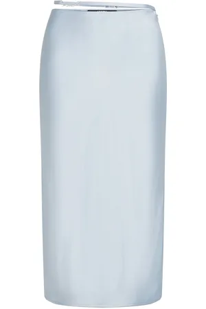 Karl Lagerfeld Jupe mi-longue Signature en satin