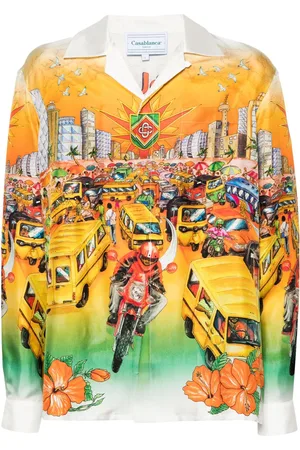 Casablanca Chemise Traffic en soie