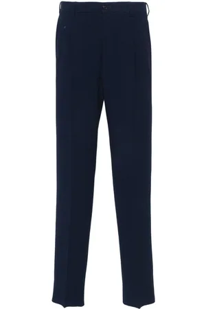 Giorgio Armani Pantalon de costume fuselé à rayures