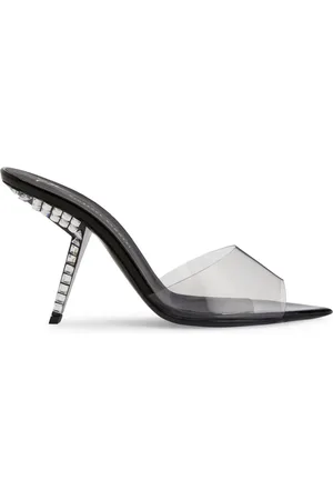 Giuseppe Zanotti Mules Scolto 90 mm à effet de transparence