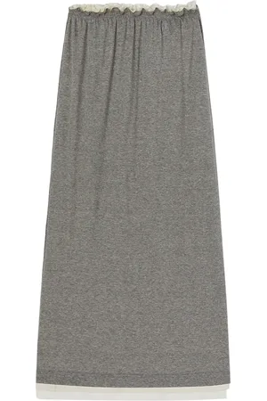 Jil Sander Jupe mi-longue à design superposé