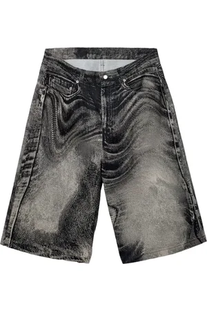 Camper Short en jean à imprimé abstrait