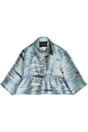 John Richmond Blouse péplum à effet usé