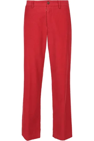 Maison Margiela Pantalon en velours côtelé à taille haute