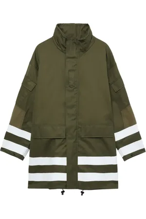 Comme des Garçons Parka à bords rayés