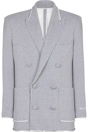 Balmain Blazer en coton à boutonnière croisée