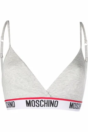 Moschino Soutien-gorge triangle à bande logo