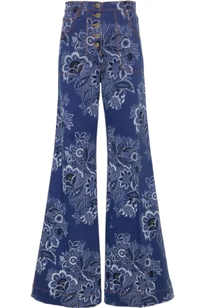 Etro Jean évasé à motif cachemire