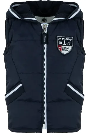 Lapin House Gilet matelassé à logo appliqué