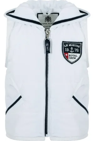 Lapin House Gilet matelassé à logo appliqué