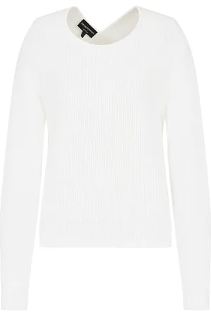 Emporio Armani Pull en maille nervurée à découpes