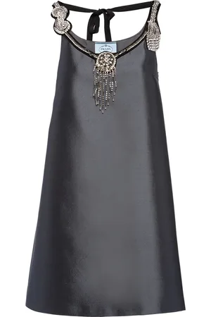 Prada Robe évasée à broderies