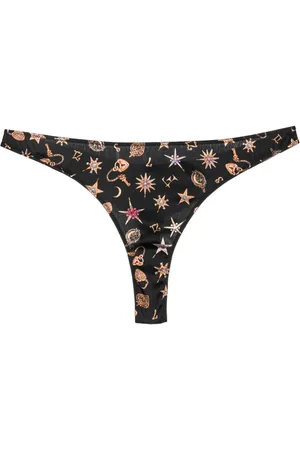 String et Tanga en soie pour Femme