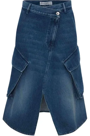 J.W.Anderson Jupe mi-longue en jean à poches cargo