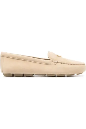 Prada Mocassins à plaque logo en émail