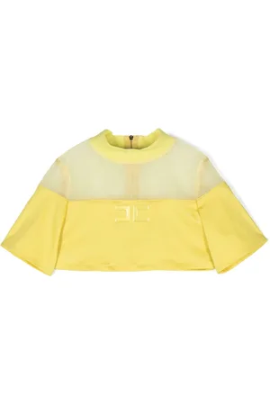 Elisabetta Franchi Haut crop à logo appliqué