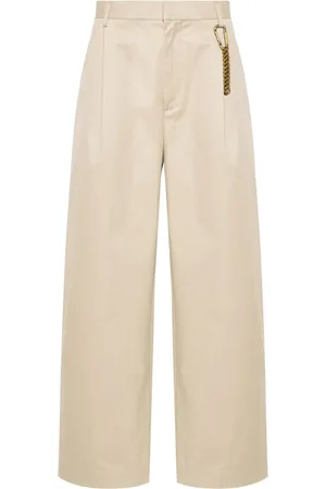DARKPARK Pantalon droit à design plissé