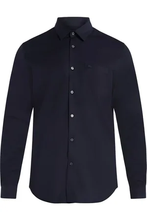 Lacoste Chemise en coton à patch logo
