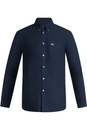 Lacoste Chemise en coton à logo appliqué