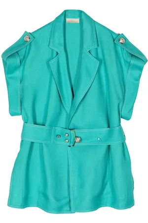 Elie saab Veste ceinturée à manches courtes
