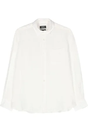 A.P.C. Chemise en lin à col classique