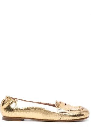 Premiata Ballerines en cuir à effet froissé