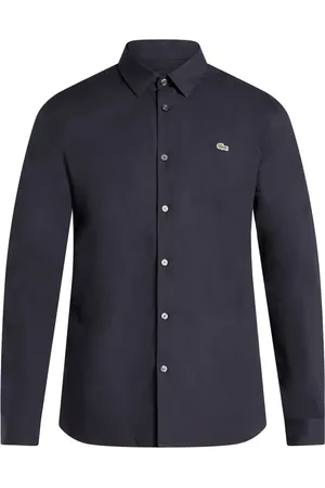 Lacoste Chemise en coton à logo appliqué