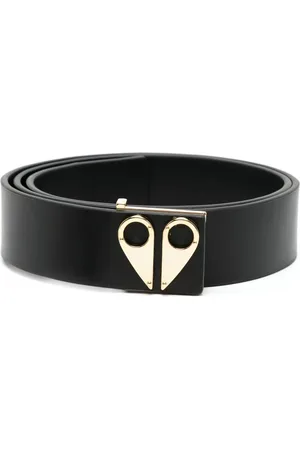 Moose Knuckles Ceinture Logo Icon en cuir