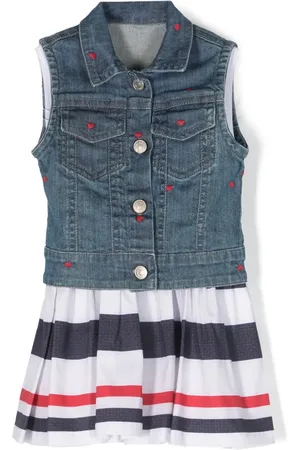 Lapin House Robe rayée à design superposé