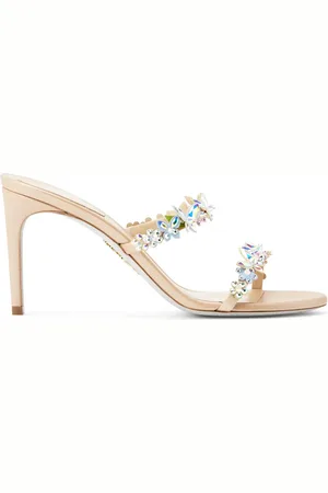 RENE CAOVILLA Mules Bessie 80 mm en satin