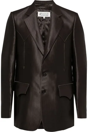 Maison Margiela Blazer boutonné à rayures