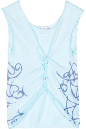 Collina Strada Robe en coton biologique à détail torsadé