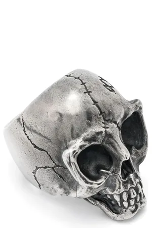 YOHJI YAMAMOTO Bague 950 Alien Skull