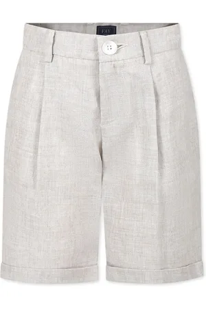 FAY Short plissé à logo brodé