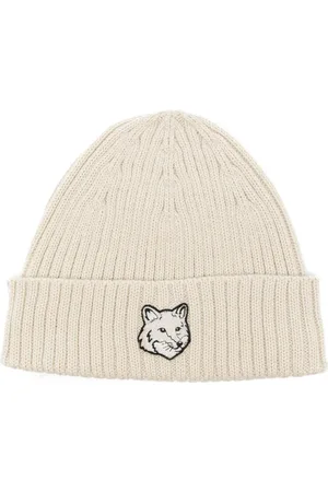 Maison Kitsuné Bonnet nervuré Bold Fox Head