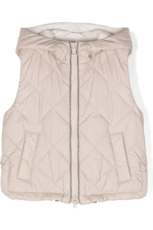 Brunello Cucinelli Gilet matelassé à ornements métalliques