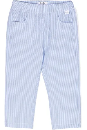 Il gufo Pantalon en seersucker à rayures