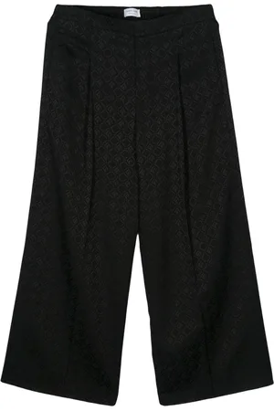 Marine Serre Pantalon à motif Moon Diamant en jacquard
