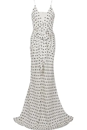 Balmain Robe longue à pois