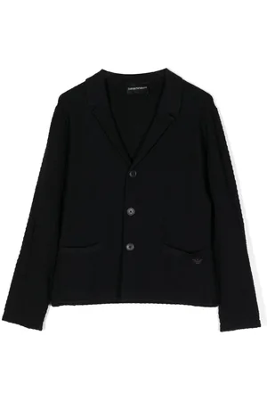 Emporio Armani Blazer en maille gaufrée