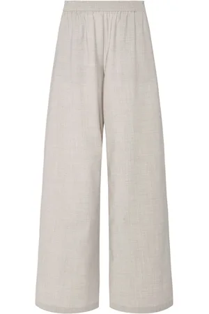 ROSETTA GETTY Pantalon ample en laine mélangée
